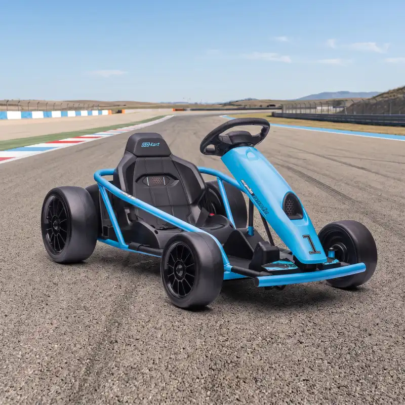 Go-kart drift enfant 13 km/h bleu, photo 2