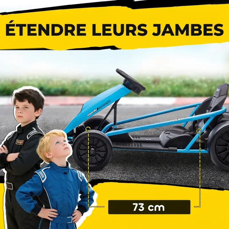 Go-kart drift enfant 13 km/h bleu, photo 6
