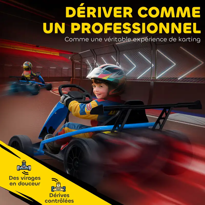 Gokart électrique 24V bleu, photo 4