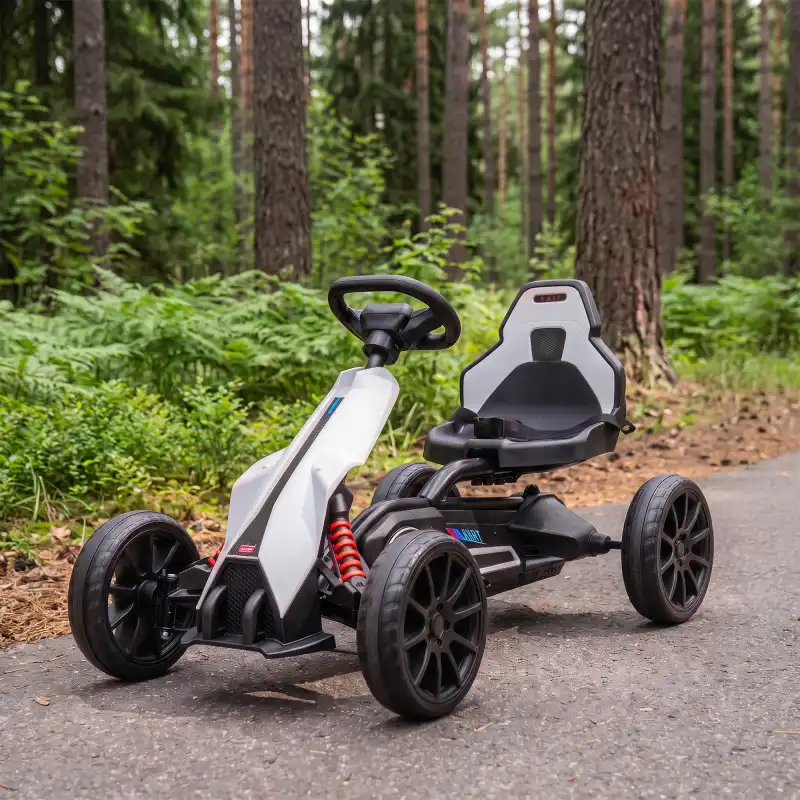 Kart électrique 12V enfant 3-8 ans blanc, photo 2