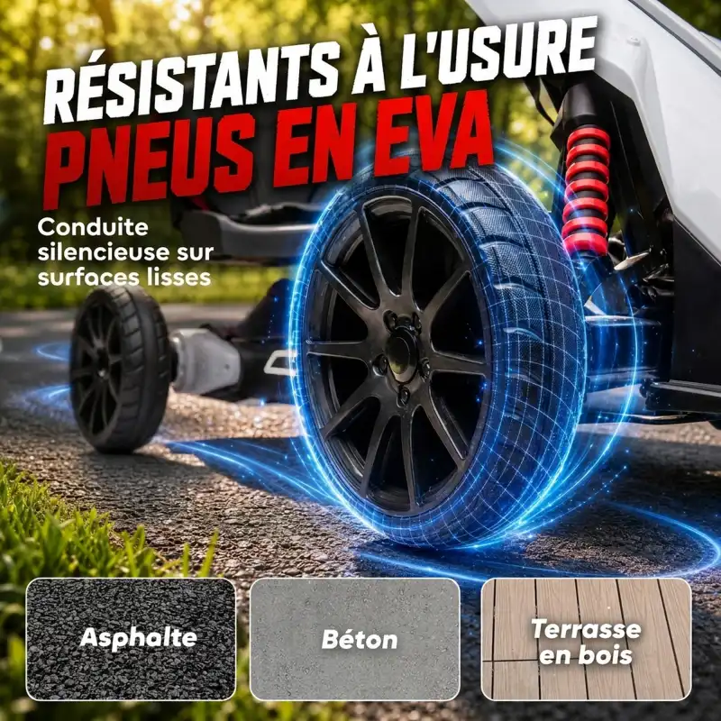 Kart électrique 12V enfant 3-8 ans blanc, photo 5