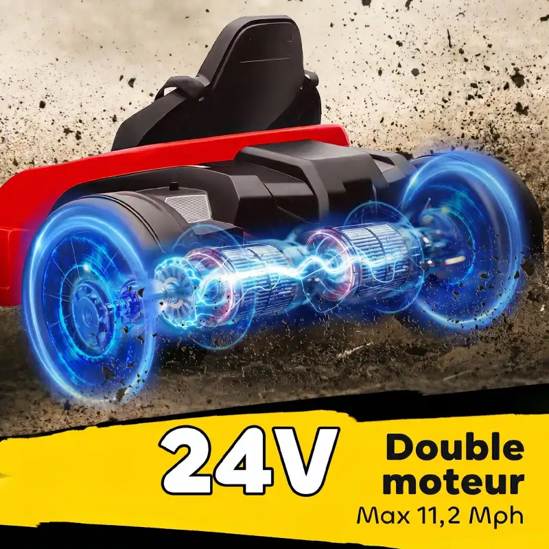 Kart électrique 24V à harnais 5 points, photo 4