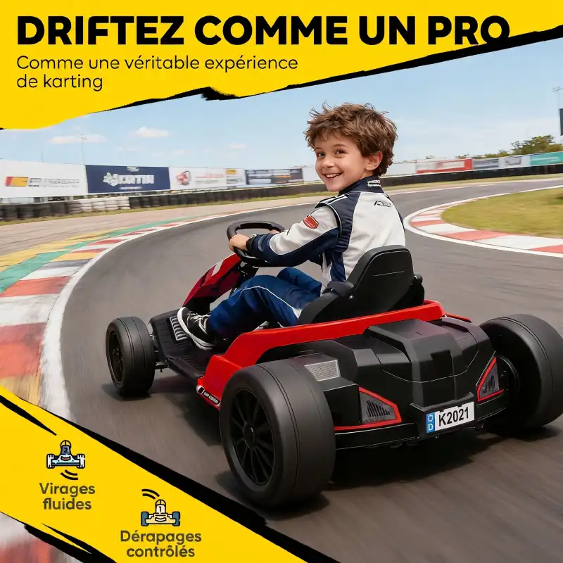 Kart électrique 24V à harnais 5 points, photo 6