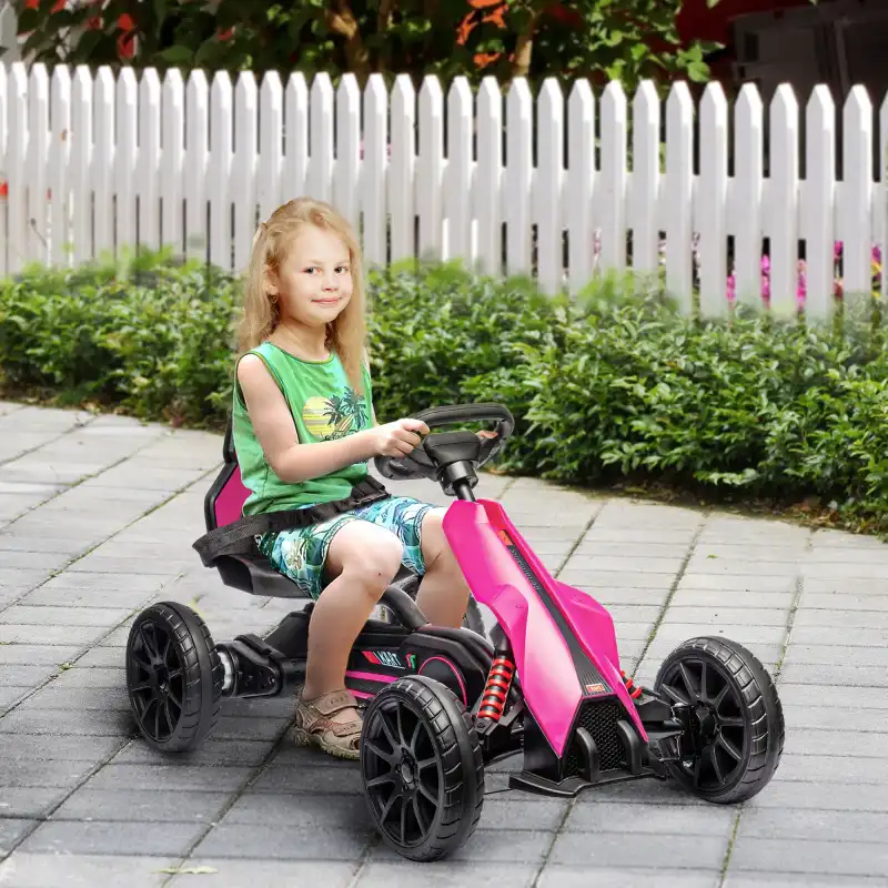 Kart électrique rose pour fille de 3 à 8 ans, photo 2