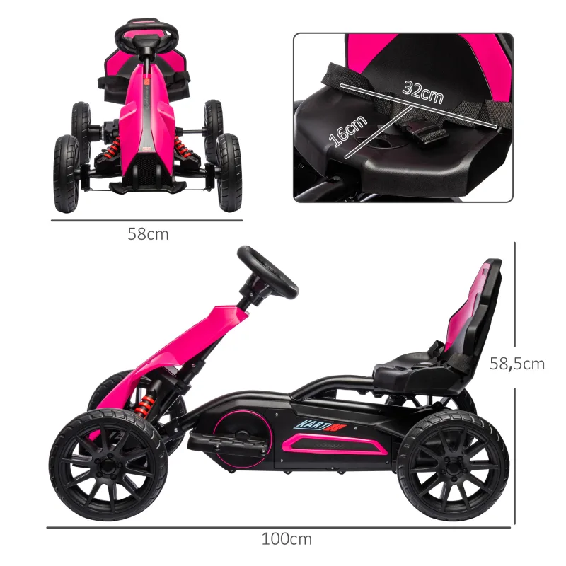 Kart électrique rose pour fille de 3 à 8 ans, photo 3
