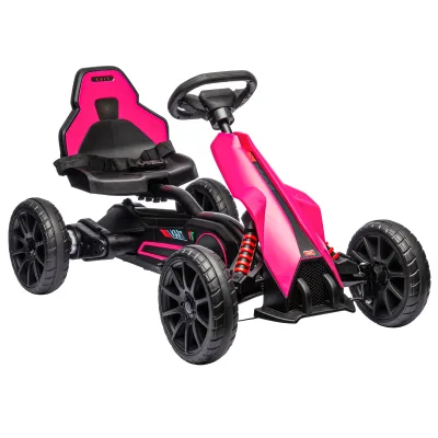Kart électrique rose pour fille de 3 à 8 ans